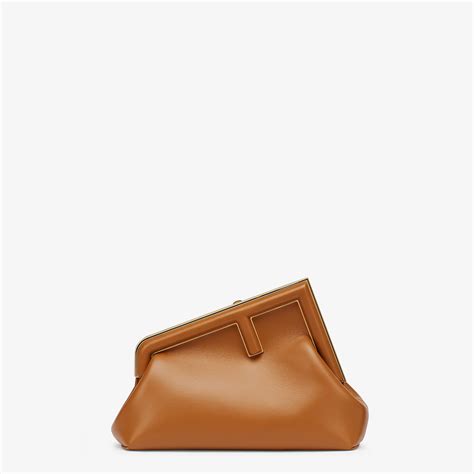 fendi first bag brown|fendi tote bag brown.